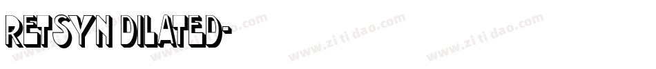 Retsyn Dilated字体转换